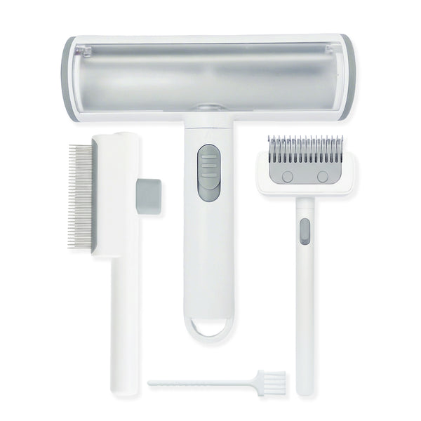 4PCS Pet Hair Remover Roller for Cats & Dogs | Lint Roller, Deshedding Brush & Dematting Rake